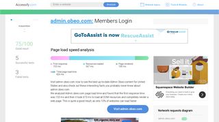 Access admin.obeo.com. Members Login