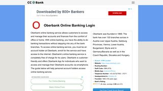Oberbank Online Banking Login - CC Bank