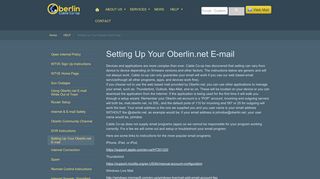 Setting Up Your Oberlin.net E-mail |