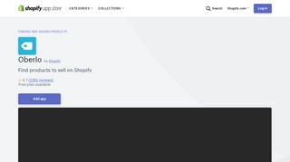 Oberlo – Ecommerce Plugins for Online Stores – Shopify App Store