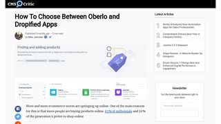 How To Choose Between Oberlo and Dropified Apps - CMS Critic