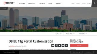 OBIEE 11g Portal Customization - Perficient Blogs