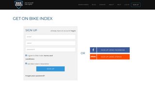 Sign up - Bike Index