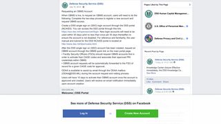 Requesting an OBMS Account When OBMS is... - Defense Security ...
