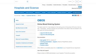 OBOS | NHSBT Hospitals and Science