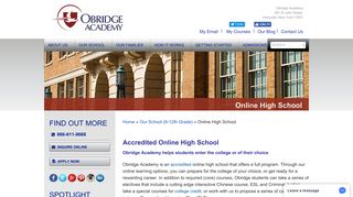 Online High School | Obridge Academy