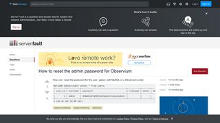 network monitoring - How to reset the admin password for Observium ...