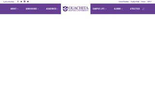 Ouachita Baptist University: Homepage