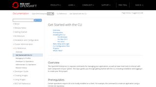 Get Started with the CLI | CLI Reference | OpenShift Enterprise 3.2