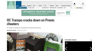 OC Transpo cracks down on Presto cheaters | Ottawa Citizen