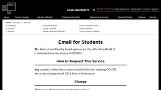 Email for Students - OCAD University