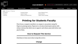 Papercut - OCAD University