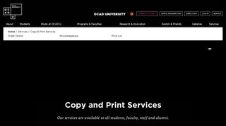 Copy & Print Services - OCAD U - OCAD University