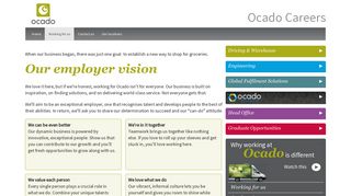 Working for us – Ocado Careers