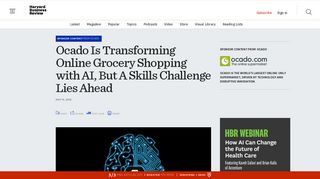 Ocado Is Transforming Online Grocery Shopping with AI, But A Skills ...