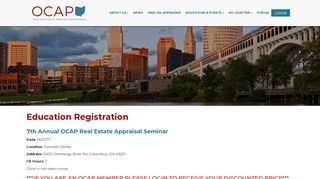 OCAP Education - Ohio Coalition of Appraisal Professionals
