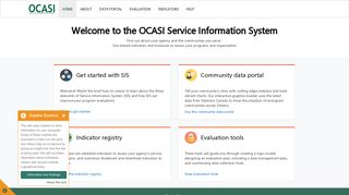OCASI Service Information System - OCASI