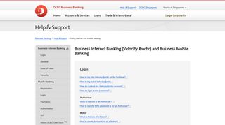 OCBC Business Banking - Help & Support - OCBC Bank