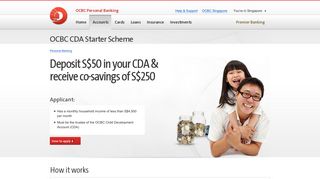 OCBC CDA Starter Scheme | OCBC Bank