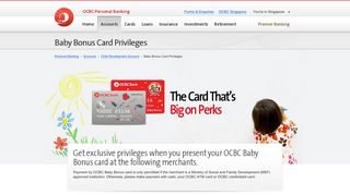 Baby Bonus Card | Child Development Account | OCBC Bank