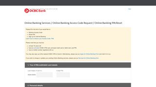 OCBC Internet Banking Service