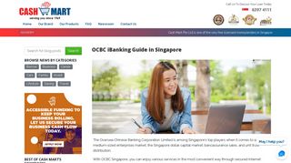 OCBC iBanking Guide in Singapore - Cash Mart Singapore