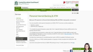 Personal Internet Banking & ATM - CPF