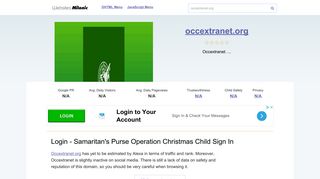 Occextranet.org website. Login - Samaritan's Purse Operation ...