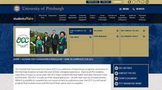 How to Complete the OCC | Student Affairs - Pittsburgh