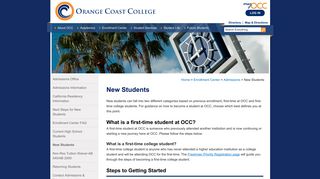 New Students - Orange Coast College