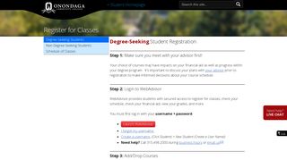 How to Register for Classes - Register for Classes - OCC - Onondaga ...