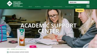 Academic Support Center - Oakland Community College
