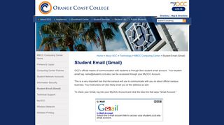 Student Email (Gmail) - Orange Coast College