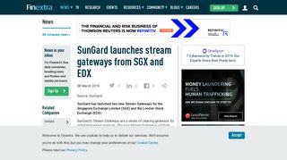 SunGard launches stream gateways from SGX and EDX