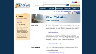 Video Visitation - Orange County Government