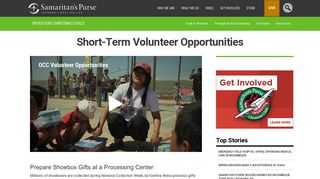 Short-Term Volunteer Opportunities - Samaritan's Purse