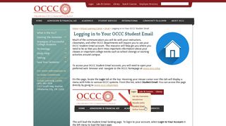 Logging in to Your OCCC Student Email - OCCC.edu