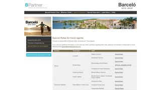 Barceló Partner Club – USA - Special Rates for travel agents