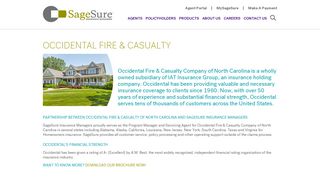 Occidental Policyholders - SageSure Insurance Managers