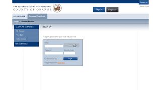The Superior Court of California - Online Services Sign In