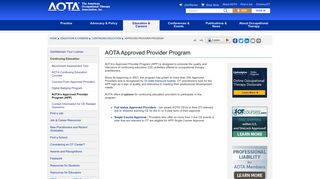 AOTA's Approved Provider Program (APP) - AOTA