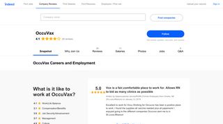 OccuVax Careers and Employment | Indeed.com