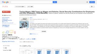 Taxing Wages 1999 Taxes on Wages and Salaries, Social Security ...