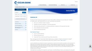 Pay bills - Ocean Bank