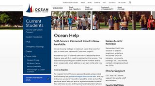 Ocean County College: Ocean Help