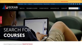 Search for Courses | Ocean County College NJ