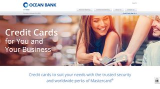 Credit Cards for You and Your Business Credit Cards ... - Ocean Bank