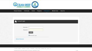 User Log In - Ocean Reef Chamber of Commerce