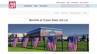 Benefits - Ocean State Job Lot