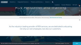 ROV Personnel and Training | Oceaneering